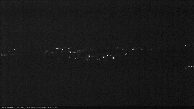 Lake Travis webcam, May 12, 2019 9:30 PM CT