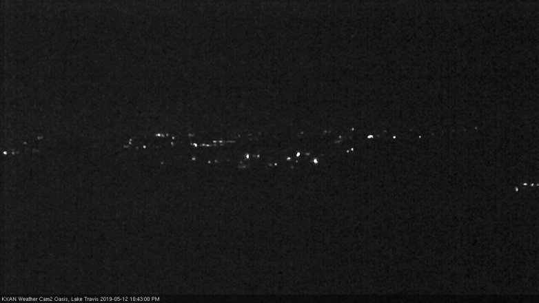 Lake Travis webcam, May 12, 2019 9:45 PM CT