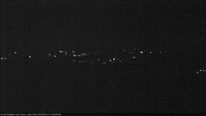 Lake Travis webcam, May 12, 2019 10:45 PM CT