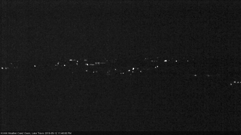 Lake Travis webcam, May 12, 2019 10:50 PM CT