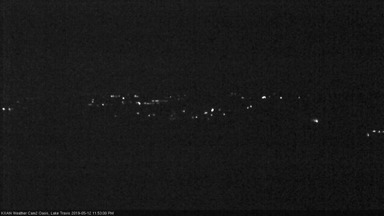 Lake Travis webcam, May 12, 2019 10:55 PM CT