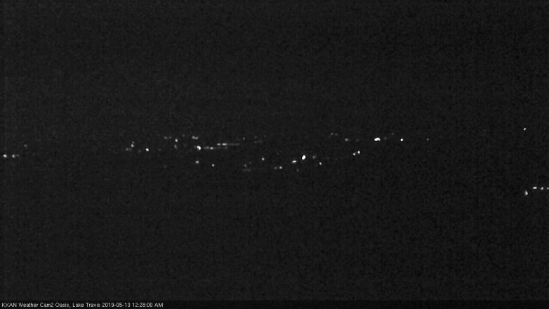Lake Travis webcam, May 12, 2019 11:30 PM CT