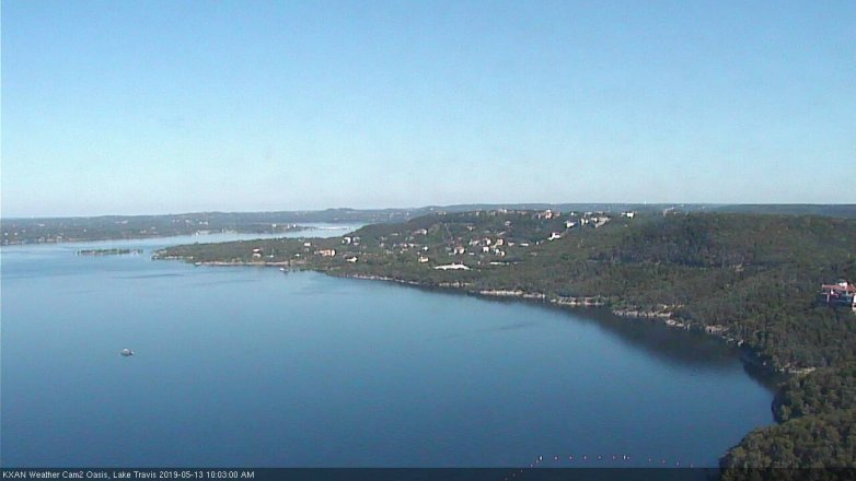 Lake Travis webcam, May 13, 2019 9:05 AM CT