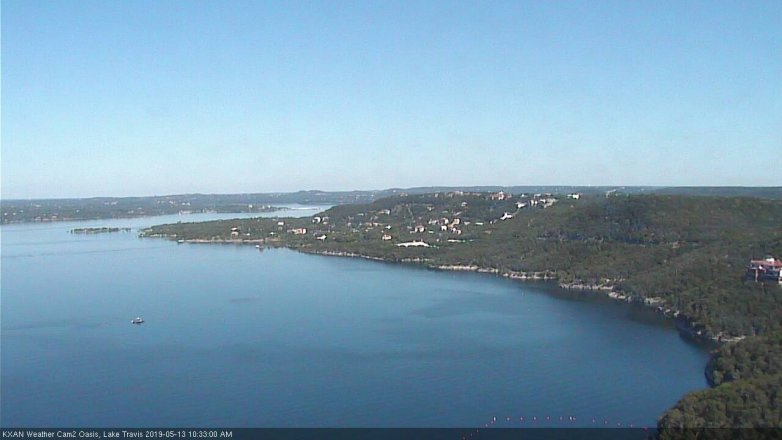 Lake Travis webcam, May 13, 2019 9:35 AM CT