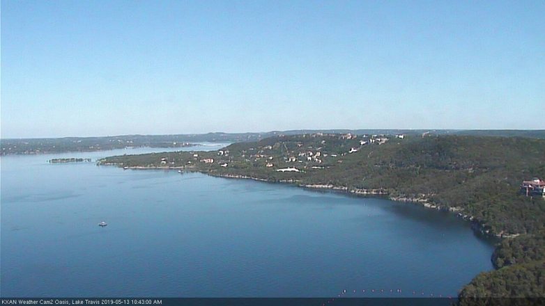 Lake Travis webcam, May 13, 2019 9:45 AM CT