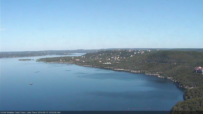 Lake Travis webcam, May 13, 2019 9:55 AM CT