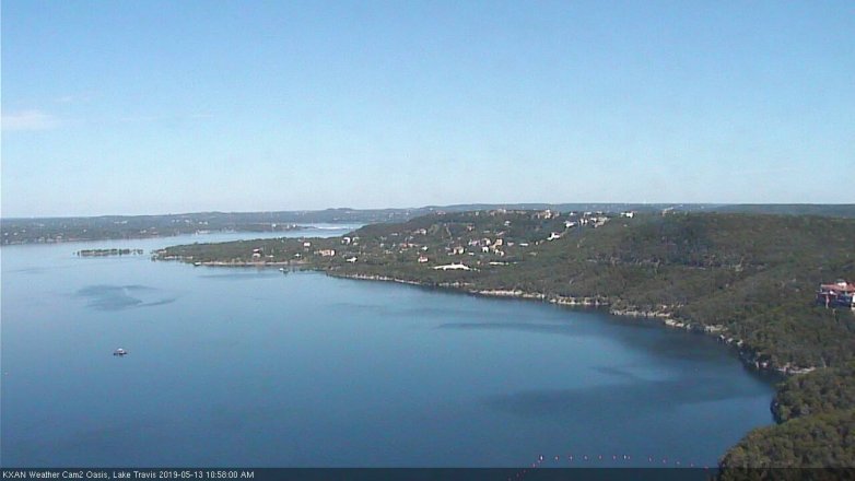 Lake Travis webcam, May 13, 2019 10:00 AM CT