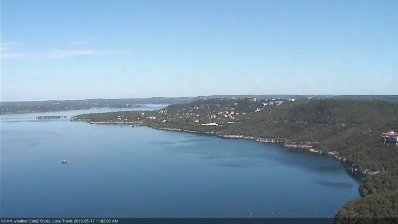 Lake Travis webcam, May 13, 2019 10:05 AM CT
