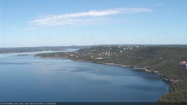 Lake Travis webcam, May 13, 2019 10:25 AM CT