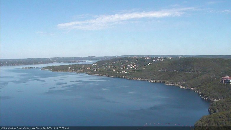 Lake Travis webcam, May 13, 2019 10:30 AM CT