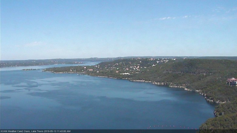 Lake Travis webcam, May 13, 2019 10:45 AM CT