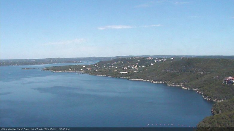 Lake Travis webcam, May 13, 2019 11:00 AM CT