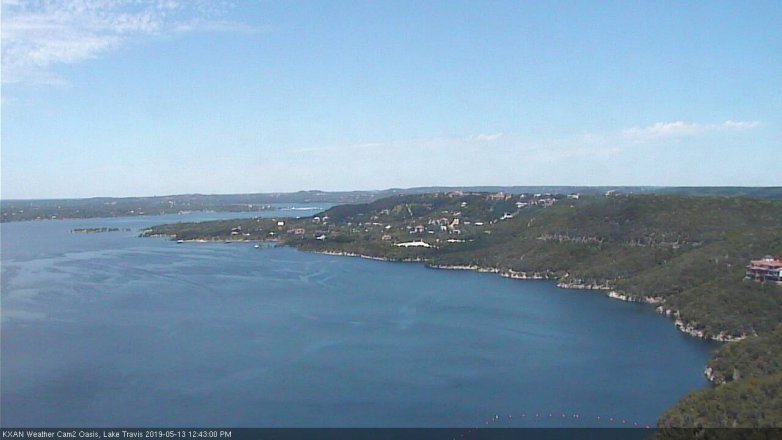 Lake Travis webcam, May 13, 2019 11:45 AM CT
