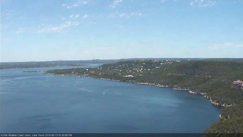 Lake Travis webcam, May 13, 2019 12:05 PM CT