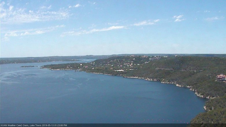 Lake Travis webcam, May 13, 2019 12:25 PM CT