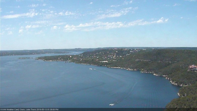 Lake Travis webcam, May 13, 2019 12:40 PM CT