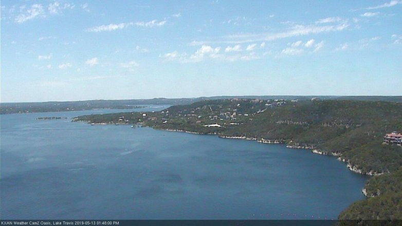 Lake Travis webcam, May 13, 2019 12:50 PM CT