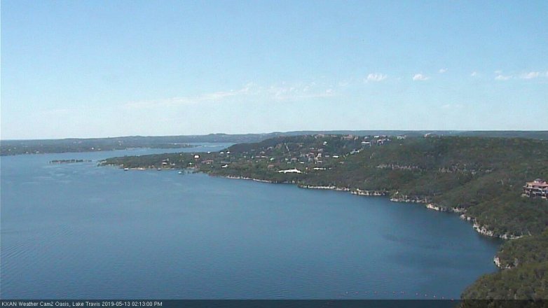 Lake Travis webcam, May 13, 2019 1:15 PM CT
