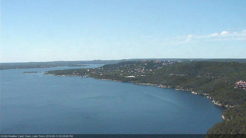 Lake Travis webcam, May 13, 2019 1:30 PM CT
