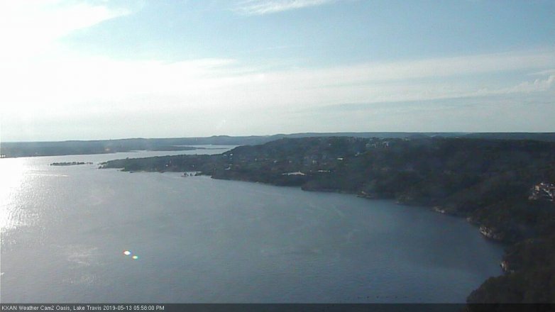 Lake Travis webcam, May 13, 2019 5:00 PM CT