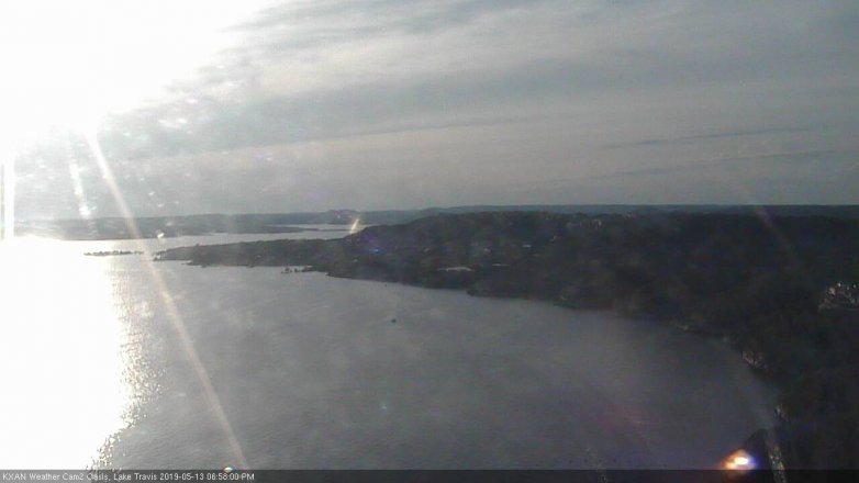 Lake Travis webcam, May 13, 2019 6:00 PM CT