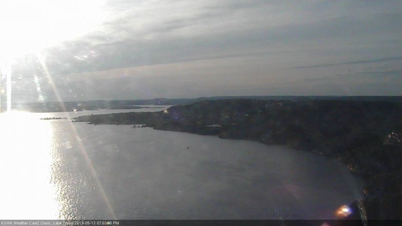 Lake Travis webcam, May 13, 2019 6:05 PM CT