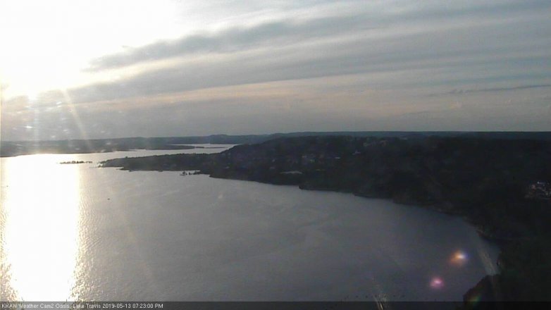 Lake Travis webcam, May 13, 2019 6:25 PM CT