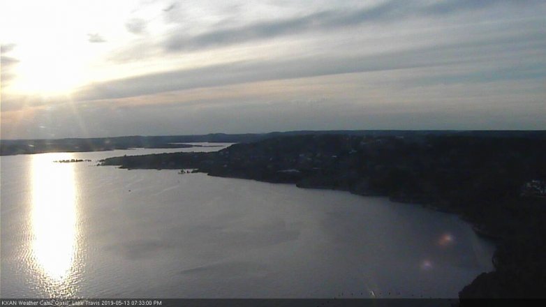 Lake Travis webcam, May 13, 2019 6:35 PM CT