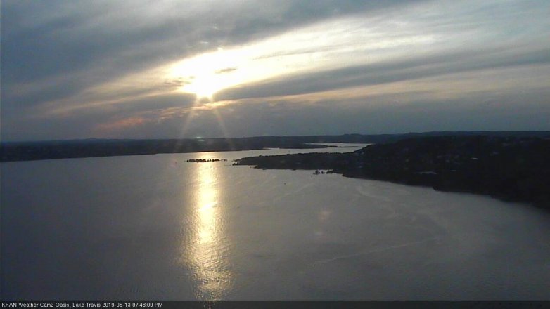 Lake Travis webcam, May 13, 2019 6:50 PM CT