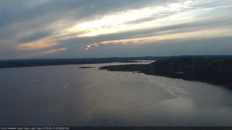 Lake Travis webcam, May 13, 2019 7:00 PM CT