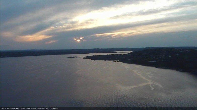 Lake Travis webcam, May 13, 2019 7:05 PM CT