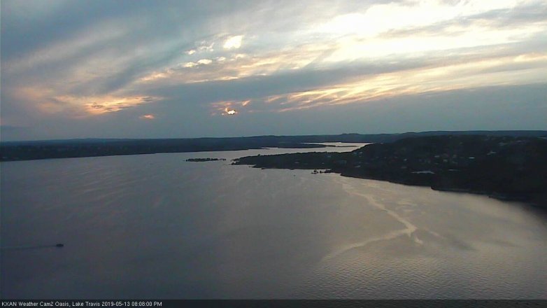 Lake Travis webcam, May 13, 2019 7:10 PM CT