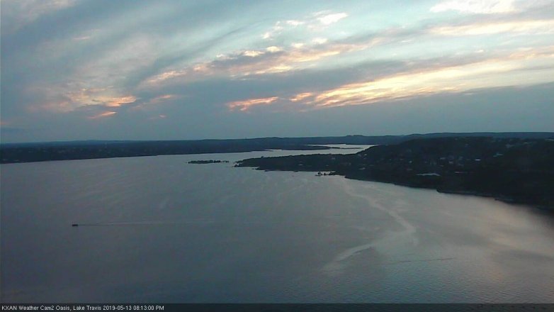 Lake Travis webcam, May 13, 2019 7:15 PM CT