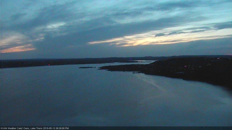 Lake Travis webcam, May 13, 2019 7:40 PM CT