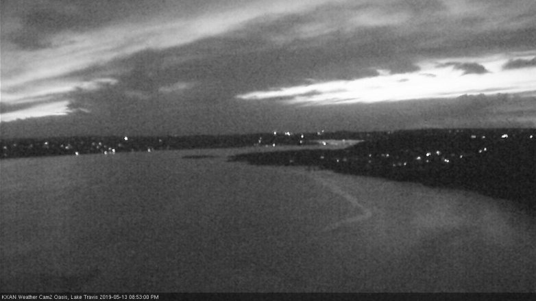 Lake Travis webcam, May 13, 2019 7:55 PM CT