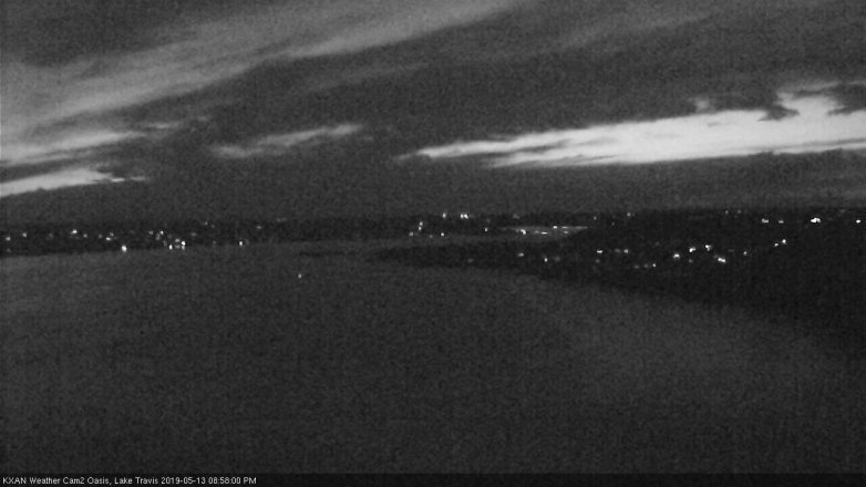 Lake Travis webcam, May 13, 2019 8:00 PM CT