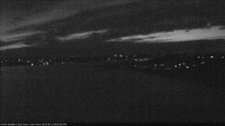 Lake Travis webcam, May 13, 2019 8:05 PM CT