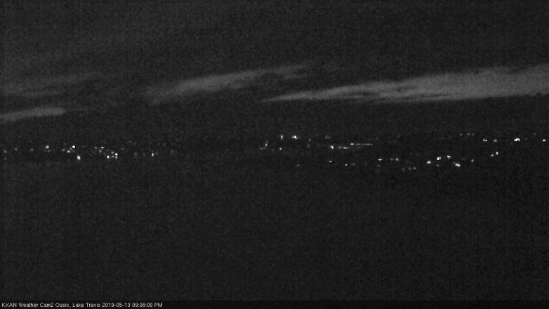 Lake Travis webcam, May 13, 2019 8:10 PM CT