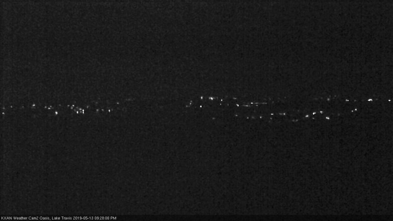 Lake Travis webcam, May 13, 2019 8:30 PM CT