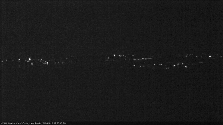 Lake Travis webcam, May 13, 2019 9:00 PM CT