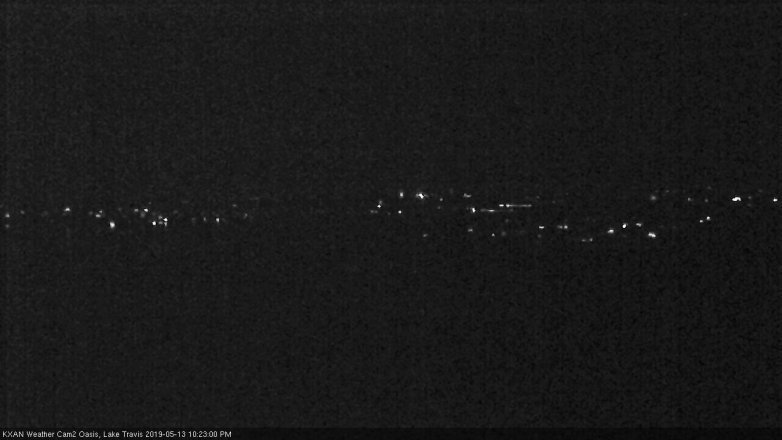Lake Travis webcam, May 13, 2019 9:25 PM CT