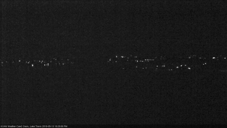 Lake Travis webcam, May 13, 2019 9:30 PM CT