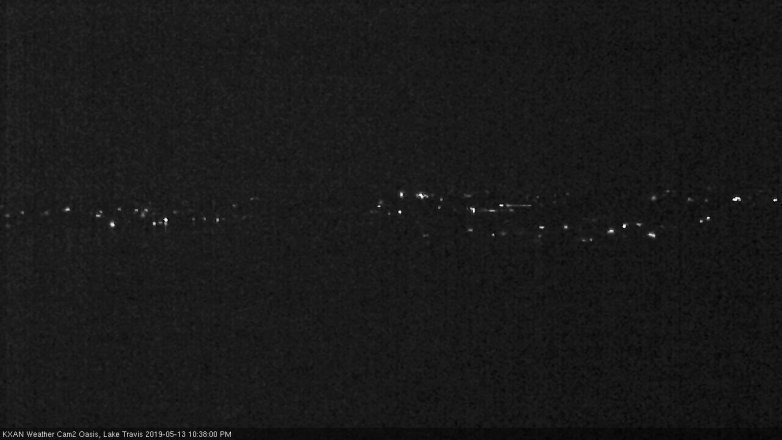 Lake Travis webcam, May 13, 2019 9:40 PM CT