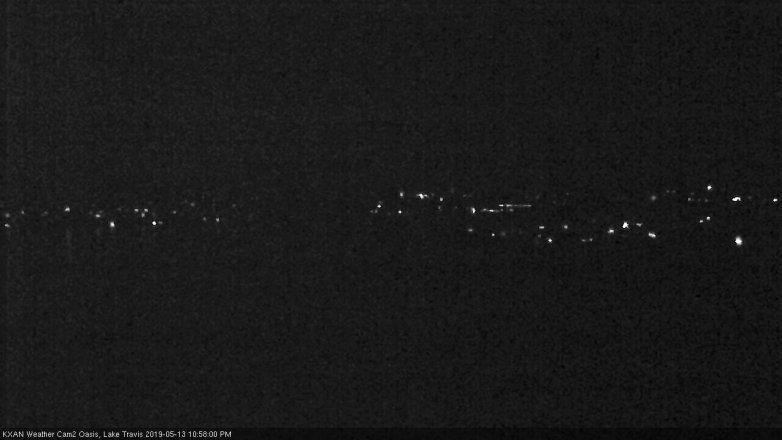 Lake Travis webcam, May 13, 2019 10:00 PM CT