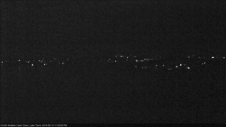 Lake Travis webcam, May 13, 2019 10:30 PM CT