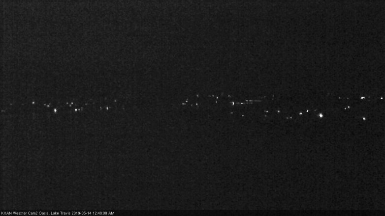 Lake Travis webcam, May 13, 2019 11:50 PM CT