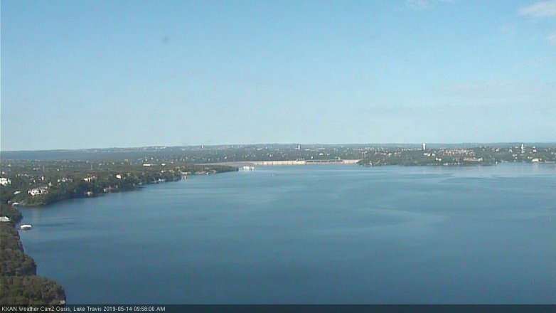 Lake Travis webcam, May 14, 2019 9:00 AM CT