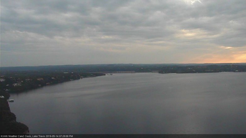 Lake Travis webcam, May 14, 2019 6:30 PM CT