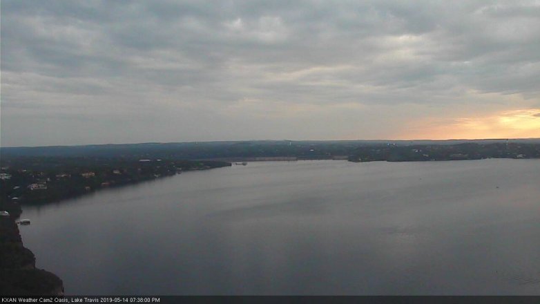 Lake Travis webcam, May 14, 2019 6:40 PM CT