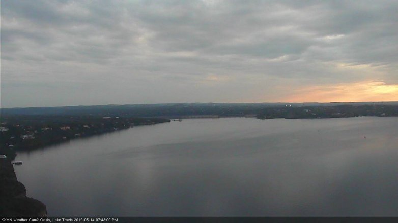Lake Travis webcam, May 14, 2019 6:45 PM CT